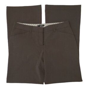 Women's Dalia Collections Petite Brown Trouser Pants Size 4 EUC #7991